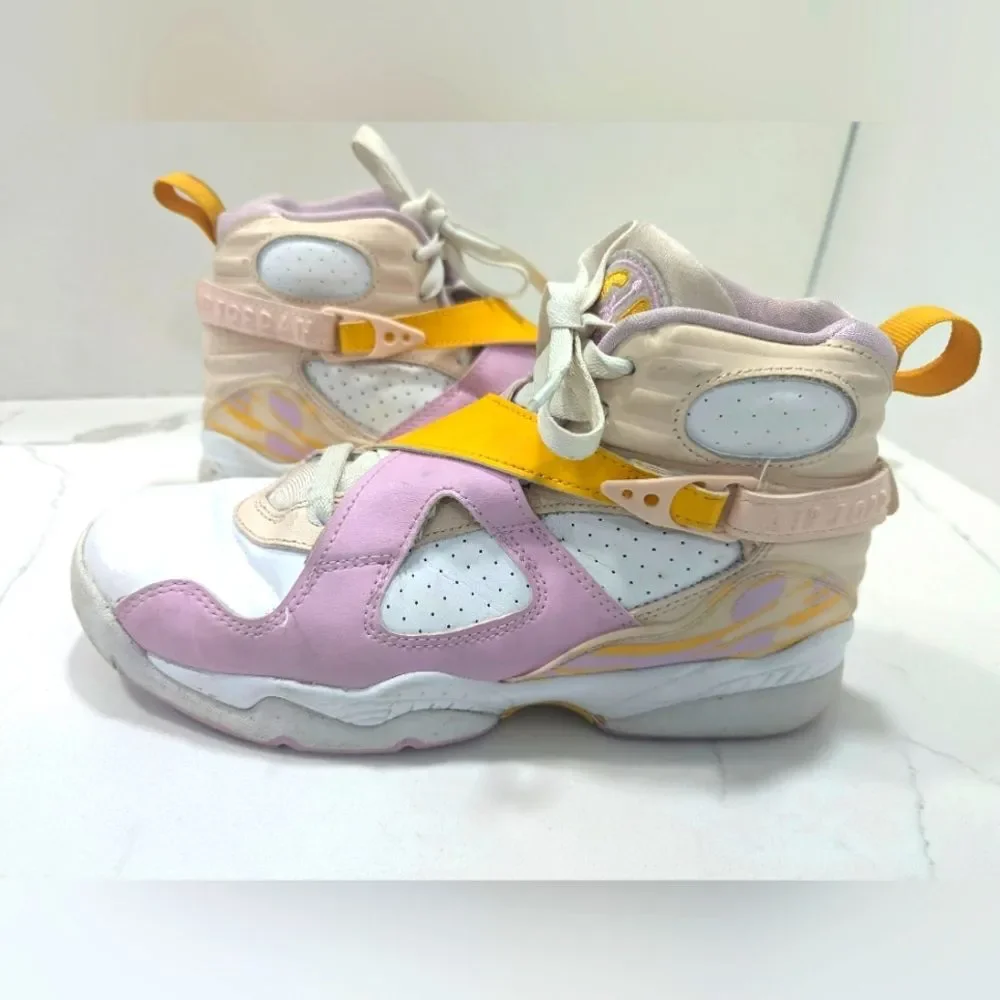 Nike Jordan Air Jordan 8 Retro GS 580528 816 Arctic Punch basketball sneakers 6Y